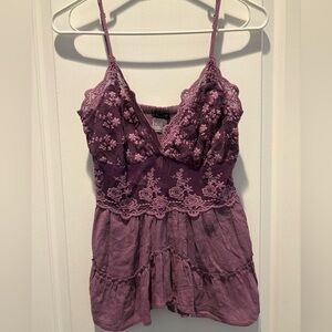 Venus lace detail sleeveless top